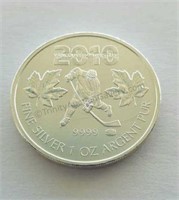 2010 Canada Silver Maple Leaf Winter Olympics Coin