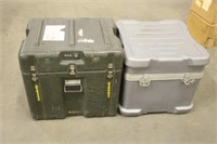 (2) LARGE STORAGE BOXES, APPROX 25"x21"x24",