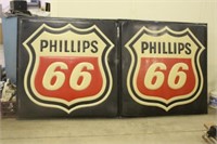 (2) PHILLIPS 66 SIGNS, APPROX 61 1/2"x61 1/2"