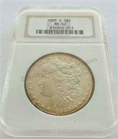 1885-O Morgan NGC MS 62 Silver Dollar