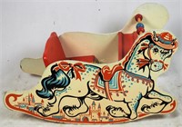 Vintage 50-60's Painted Toddler's Rocking Horse