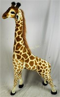 Large Near Life Size Stuffed Toy Giraffe Decoratio