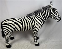 Large Near Life Size Stuffed Toy Zebra Decoration
