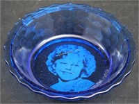 Shirley Temple Rare Clear Glass Cereal Bowl