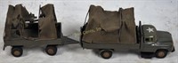 Antique N680 1940's Army Truck  And Trailer Toys