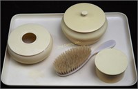 Ivory Py-ra-lin Celluloid Cosmetic Dresser Set