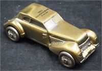 Vintage Cast Metal 1936 Cord Replica Adv Bank