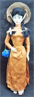 Vintage Japanese Geisha Doll With Dress And Acc