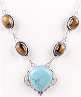 Jewelry Sterling Silver Statement Necklace