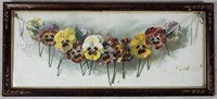 1894 Paul Delongpre Spring Pansies Art Print