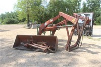 DUAL HYDRAULIC LOADER, 96" BUCKET WITH QUICK