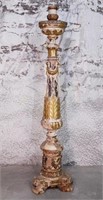 Carved & Gilt Wood Torchiere.Italian
