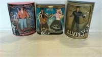 James Dean, Elvis and Barbie dolls