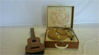 Guitar and record player
