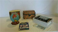 Doll case, globe and Race Track