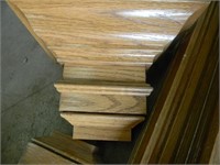 Red Oak fluted trim, corner column, and door trim.