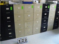 Lot: (10) Letter Size File Cabinets