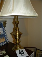 BRASS TABLE LAMP 27"