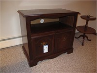 Cherry finish TV stand