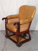Antique Mahogany Wheel Chair