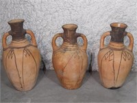 Group of 3 Moroccan Amphora Jars