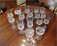 Lot, crystal stemware, including