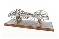 ARCHITECTURAL ENGINEER'S MODEL OF A DRAW BRIDGE