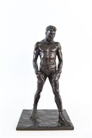 GORHAM BRONZE OF BOXER, TITLED "THE COUNT"