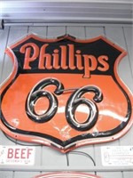 Phillips 66 Neon Lighted Sign
