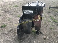 Skid Steer mount hydraulic post pounder