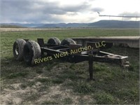 12' Balloon tire chassis trailer,