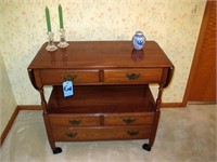 Pennsylvania House solid cherry tea cart,