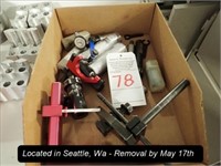 LOT, ASSORTED MACHINIST TOOLING IN THIS BOX
