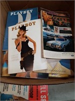 Box of PlayBoy magazines