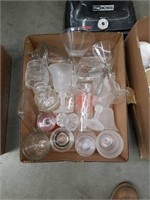 Box of glass and plastic