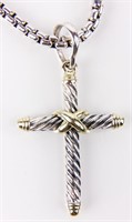 Jewelry Sterling David Yurman Cross Necklace