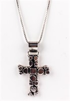 Jewelry Large Sterling Silver Cross Necklace