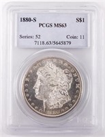 Coin 1880-S Morgan Silver Dollar PCGS MS63