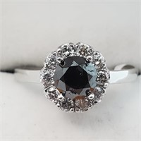 $3046 10K  Diamond(I3,BLACK,0.85ct) Ten Diamond(I2