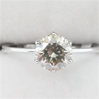 $5636 14K  Diamond(SI1,FAINT GREEN,0.83ct) Ring