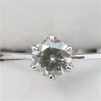 $5063 14K  Diamond(SI1,FAINT GREEN,0.55ct) Ring