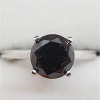 $1999 14K  Black Diamond(1.65ct) Ring