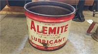 Alemite Lubricant Metal Can