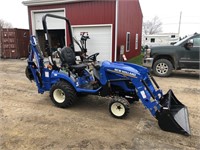 New Holland Compact Tractor W/ Backhoe