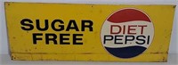 SST Diet Pepsi embossed sign