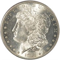 $1 1884-S PCGS MS62 CAC