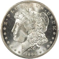 $1 1884-CC PCGS MS67 CAC