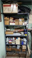 Shelf & contents- fasteners, tubing, hardware,