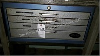 Huot 4 roller drawer cabinet and contents- taps,