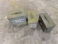 3 METAL AMMO CANS